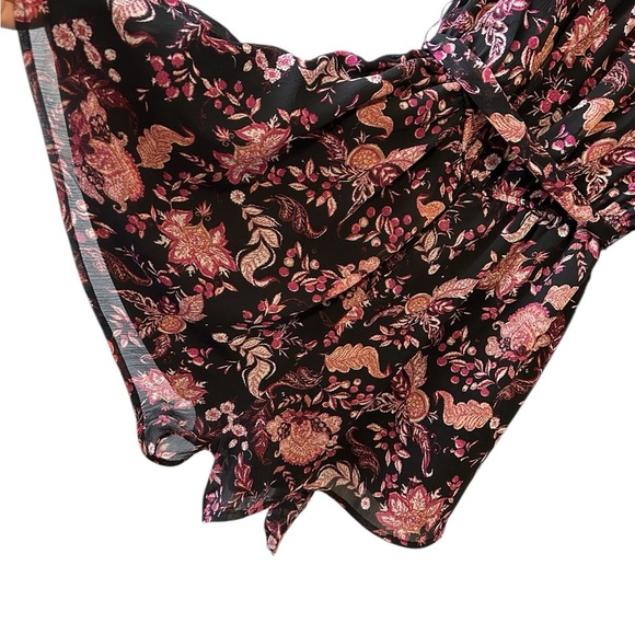 Forever 21 Floral Black Romper/ Dress - Picture 3 of 6